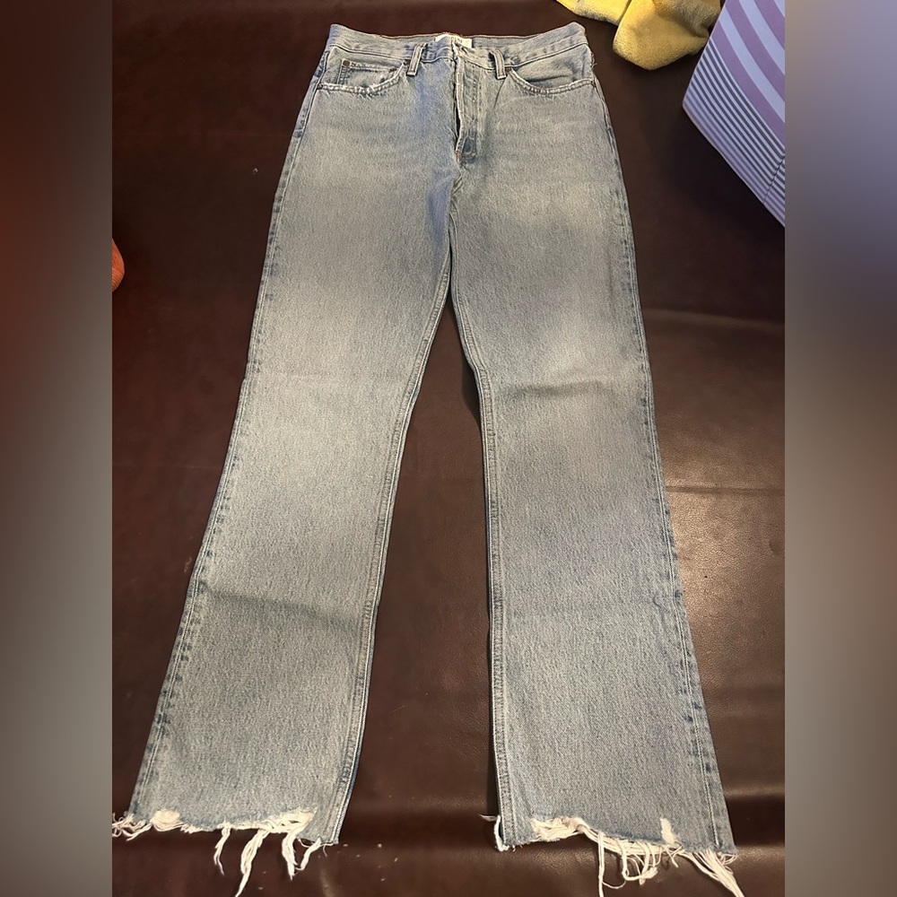 Agolde Women's Boot Cut Jeans - Light Blue
